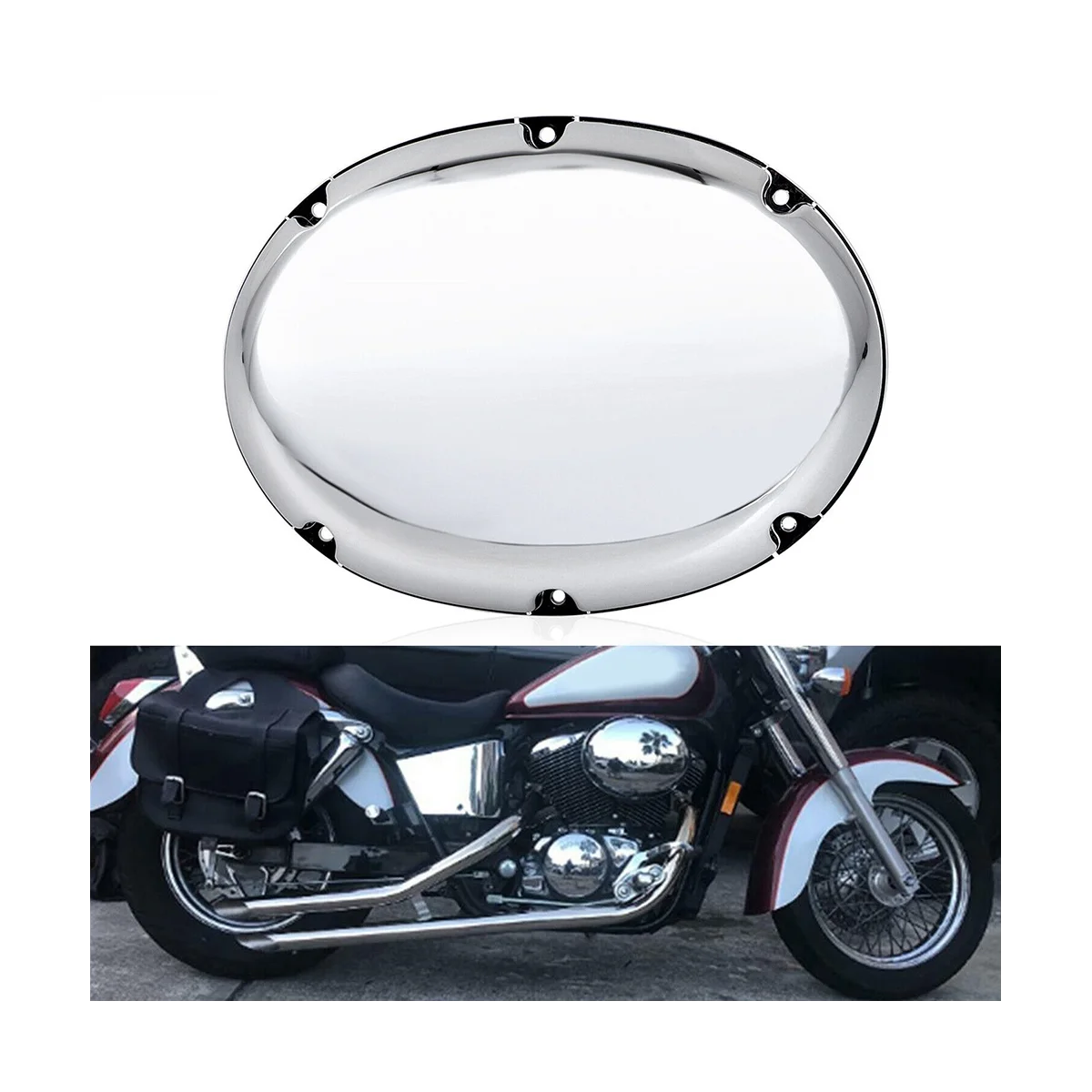 Chrome Air Intake Cleaner Filter Cover for Honda Shadow ACE VT400 / VT750 1997-2003
Chrome Air Intake Cleaner Filter Cover for Honda Shadow ACE VT400 / VT750 1997-2003