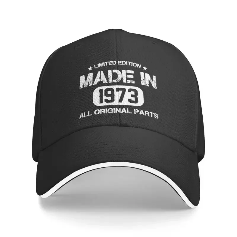 

New Cool Made In 1973 Vintage Baseball Cap Men Women Custom Adjustable Adult 49th Birthday Dad Hat Hip Hop