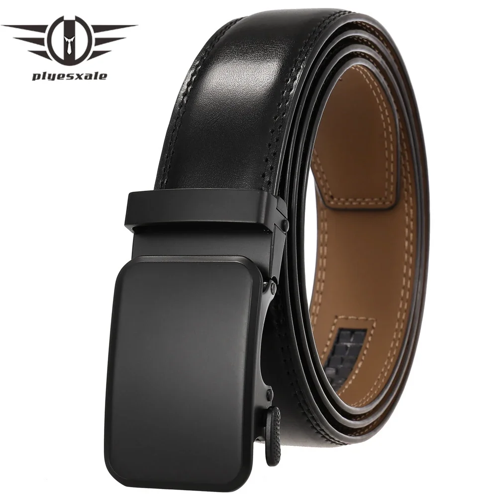 

3.5cm Width Luxury Designer Men Belt Genuine Leather Tan Brown Waistband Mens Leather Belt Black cinto masculino luxo G1208
