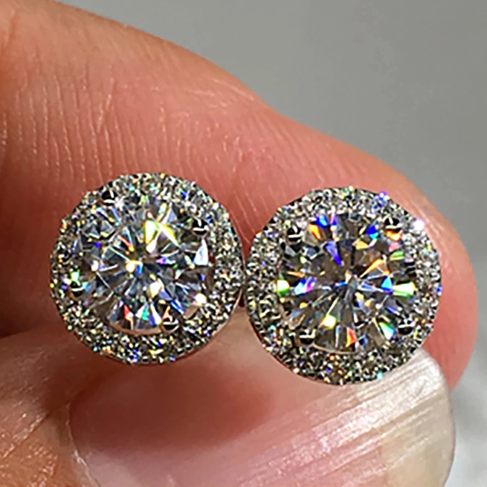 9K AU375 White Gold Stud Earrings Women 0.5 1 2 3 Carat Round Moissanite Diamond Present Wedding Anniversary Engagement Party
9K AU375 White Gold Stud Earrings Women 0.5 1 2 3 Carat Round Moissanite Diamond Present Wedding Anniversary Engagement Party