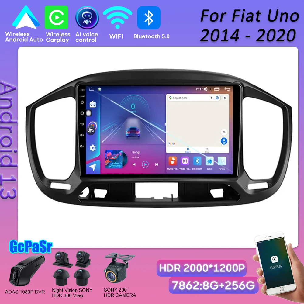 Car Gps For Fiat Uno 2014 - 2020 Multimedia Player Intelligent System HDR QLED Screen Mirror Link Carplay Stereo Head Unit BT 5G
Car Gps For Fiat Uno 2014 - 2020 Multimedia Player Intelligent System HDR QLED Screen Mirror Link Carplay Stereo Head Unit BT 5G