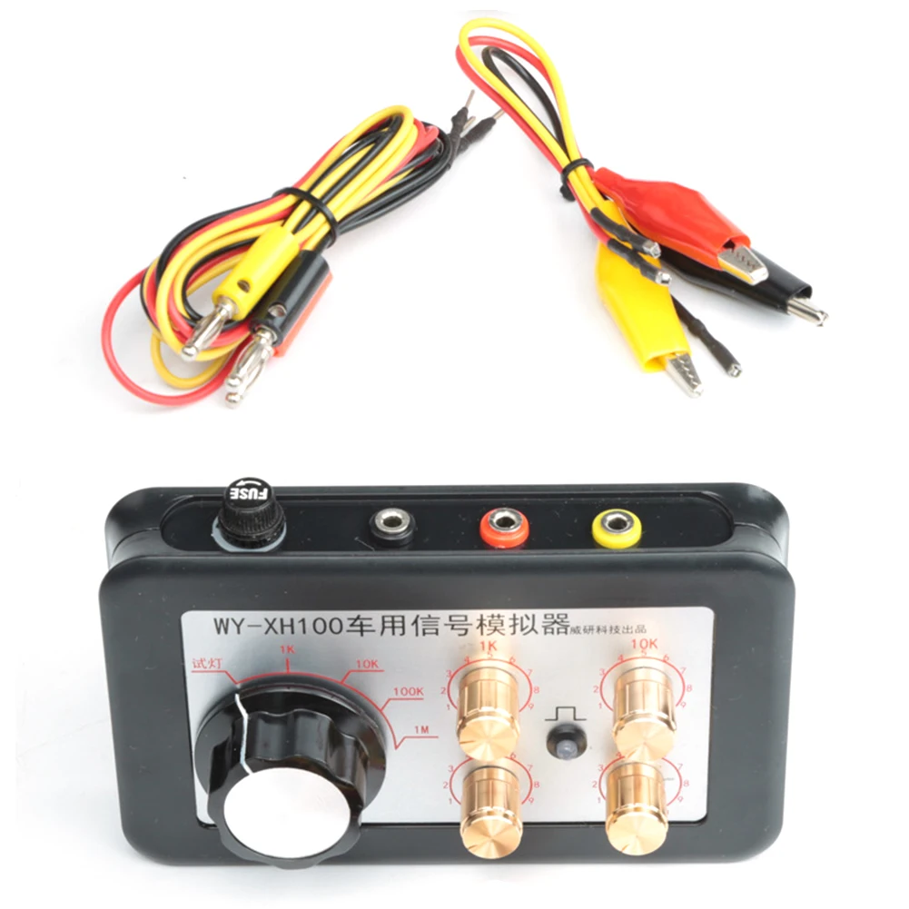 1PCS Vehicle Sensor Simulator Tester 13X9X6cm Versatile Automotive Signal Generator Simulator Repair Tool Black Accessories
1PCS Vehicle Sensor Simulator Tester 13X9X6cm Versatile Automotive Signal Generator Simulator Repair Tool Black Accessories