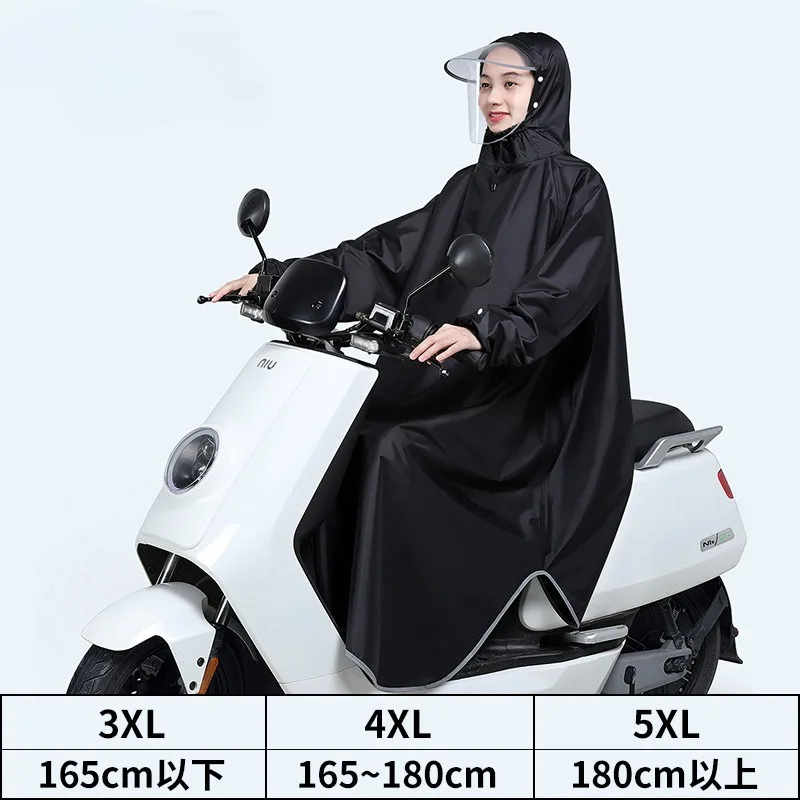 

Portable Outdoor Raincoat Women's Waterproof Hat Motorcycle Long Cape Hiking Durable Thickened Unisex Rain Gear