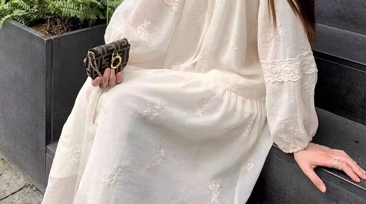 Autumn Maternity Dress Solid Color Fashion Long Sleeve Loose Fashion Embroidery Lace Dress Ribbon Lacing Pregnant Woman Dresses 24 Sa3a4f732e0794c92b65e438bebffb64bS