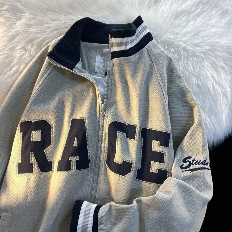 HOUZHOU Vintage Streetwear Baseball Jacket Women Oversize Harajuku Fashion Zipper Bomber Jackets Japanese Style Aesthetic Coats
HOUZHOU Vintage Streetwear Baseball Jacket Women Oversize Harajuku Fashion Zipper Bomber Jackets Japanese Style Aesthetic Coats