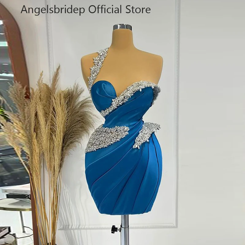 ANGELSBRIDEP синие платья русалки для встречи выпускников Блестящие кристаллы из бисера атласные Короткие/Мини платья для выпускного вечера
ANGELSBRIDEP синие платья русалки для встречи выпускников Блестящие кристаллы из бисера атласные Короткие/Мини платья для выпускного вечера