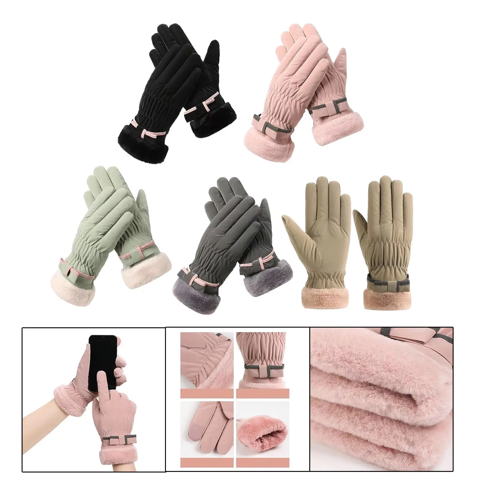 Women Winter Gloves Warm Gloves Water Resistant Thermal Gloves Cold Weather Gloves for Running Motorcycle Ski Outdoor Riding
Women Winter Gloves Warm Gloves Water Resistant Thermal Gloves Cold Weather Gloves for Running Motorcycle Ski Outdoor Riding