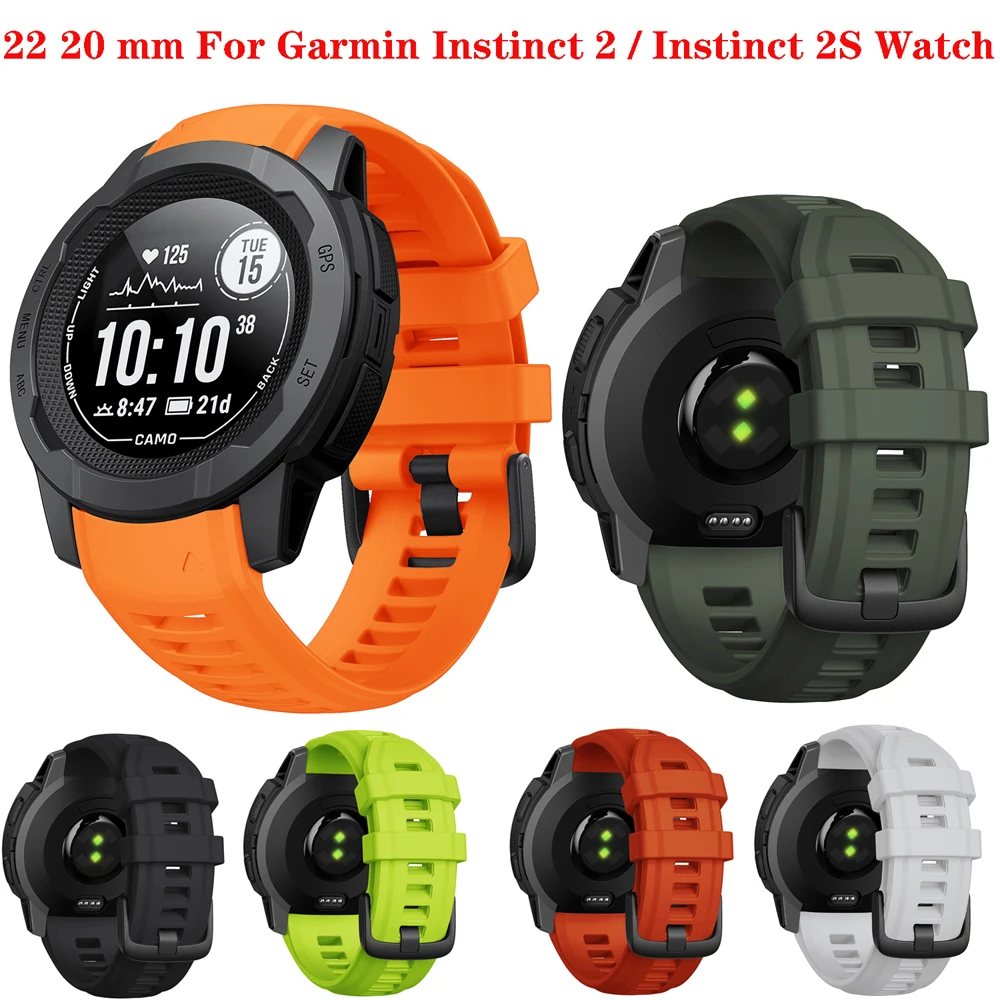 20 22mm Silicone Wristband Strap For Garmin Instinct 2 Smart Wach Strap Replacement Bracelet For Garmin Instinct 2S Watchbands
20 22mm Silicone Wristband Strap For Garmin Instinct 2 Smart Wach Strap Replacement Bracelet For Garmin Instinct 2S Watchbands