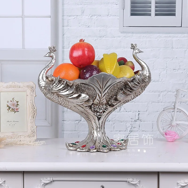 European-style double-headed Peacock fruit bowl jewelry creative fashion Peacock fruit bowl resin craft ornaments
European-style double-headed Peacock fruit bowl jewelry creative fashion Peacock fruit bowl resin craft ornaments