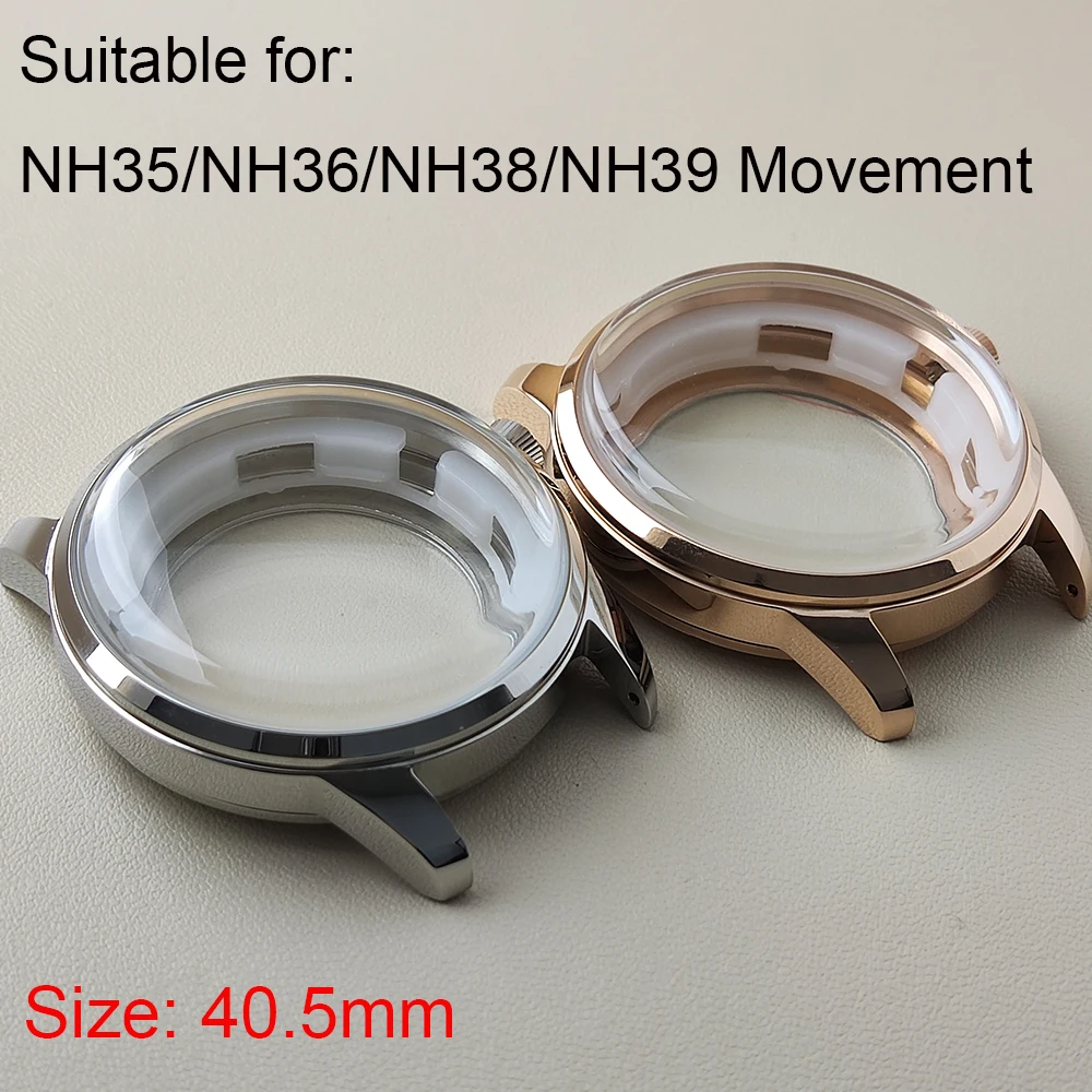 

40.5mm Case 35mm Dial Stainless Steel Waterproof Case Watch Accessories Suitable For NH35/NH36/NH38/NH39 Movement