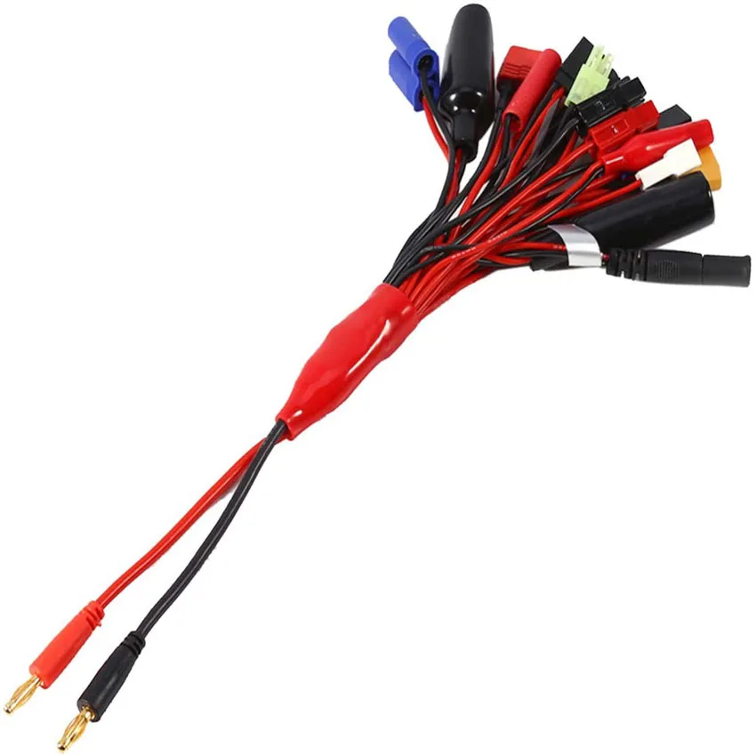 

19 In1 RC Lipo Battery Charger Adapter Connector Splitter Wire Octopus Convert Cable To 4.0Mm Banana Plug Lead Cable For XT60