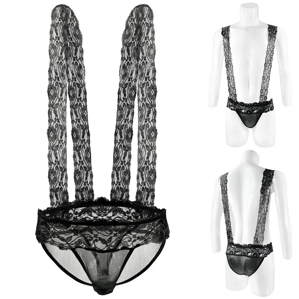 Mens Sexy Briefs Bodysuit Leotard Lace Suspender Low Rise Ultra-thin Lightweight Perspective Elastic Comfortable Underwear
Mens Sexy Briefs Bodysuit Leotard Lace Suspender Low Rise Ultra-thin Lightweight Perspective Elastic Comfortable Underwear