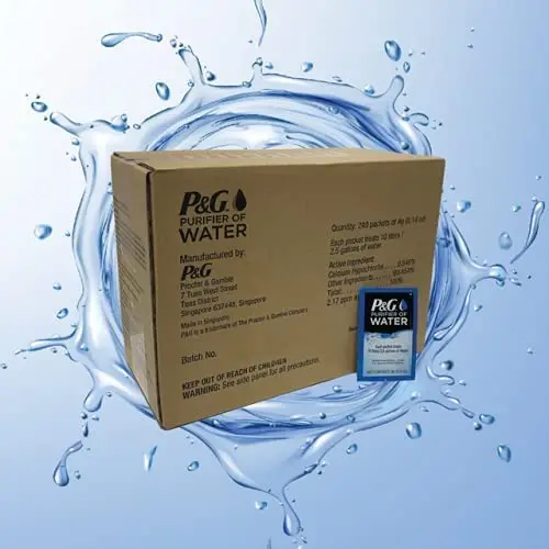 P & G портативные пакеты для очистки воды (коробка из 240 пакетов). Фильтр очистки воды для чрезвычайных ситуаций Порошковые пакеты для очистки
P & G портативные пакеты для очистки воды (коробка из 240 пакетов). Фильтр очистки воды для чрезвычайных ситуаций Порошковые пакеты для очистки