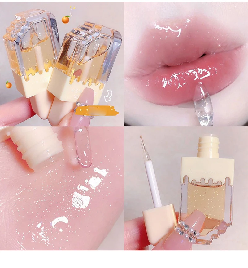 Cute Lip Gloss Ice Cream Moisturizing Lip Oil Transparent Instant Volumising Lip Plumper Oil Reduce Lip Fine Line Lip Makeup
Cute Lip Gloss Ice Cream Moisturizing Lip Oil Transparent Instant Volumising Lip Plumper Oil Reduce Lip Fine Line Lip Makeup