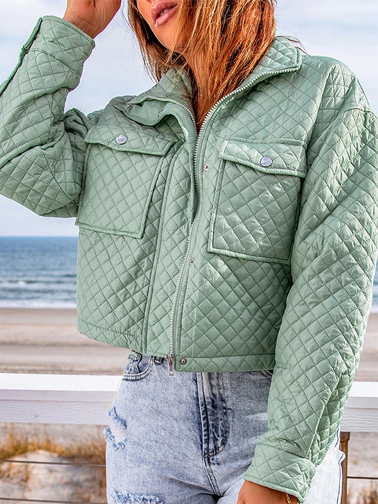 Oversized Zipper Short Jacket Women Winter Vintage Loose Long Sleeve Coat Female Fashion Elegant Casual Solid Color Outwear
Oversized Zipper Short Jacket Women Winter Vintage Loose Long Sleeve Coat Female Fashion Elegant Casual Solid Color Outwear