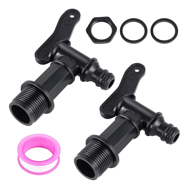 2Pcs Outlet Tap for Rain Butt Tap for Rainwater Butt Outlet Tap for Rain Butt 3/4Inch Replacement Tap with Seal Lock Nut
2Pcs Outlet Tap for Rain Butt Tap for Rainwater Butt Outlet Tap for Rain Butt 3/4Inch Replacement Tap with Seal Lock Nut