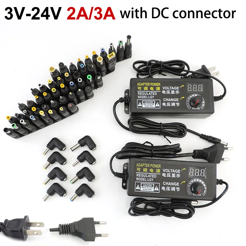 Adjustable AC 110V 220V To DC 3v-24v 2A 48W 72w Power Supply charger Adapter 8pin 10pin 34pin DC connector with led display
Adjustable AC 110V 220V To DC 3v-24v 2A 48W 72w Power Supply charger Adapter 8pin 10pin 34pin DC connector with led display