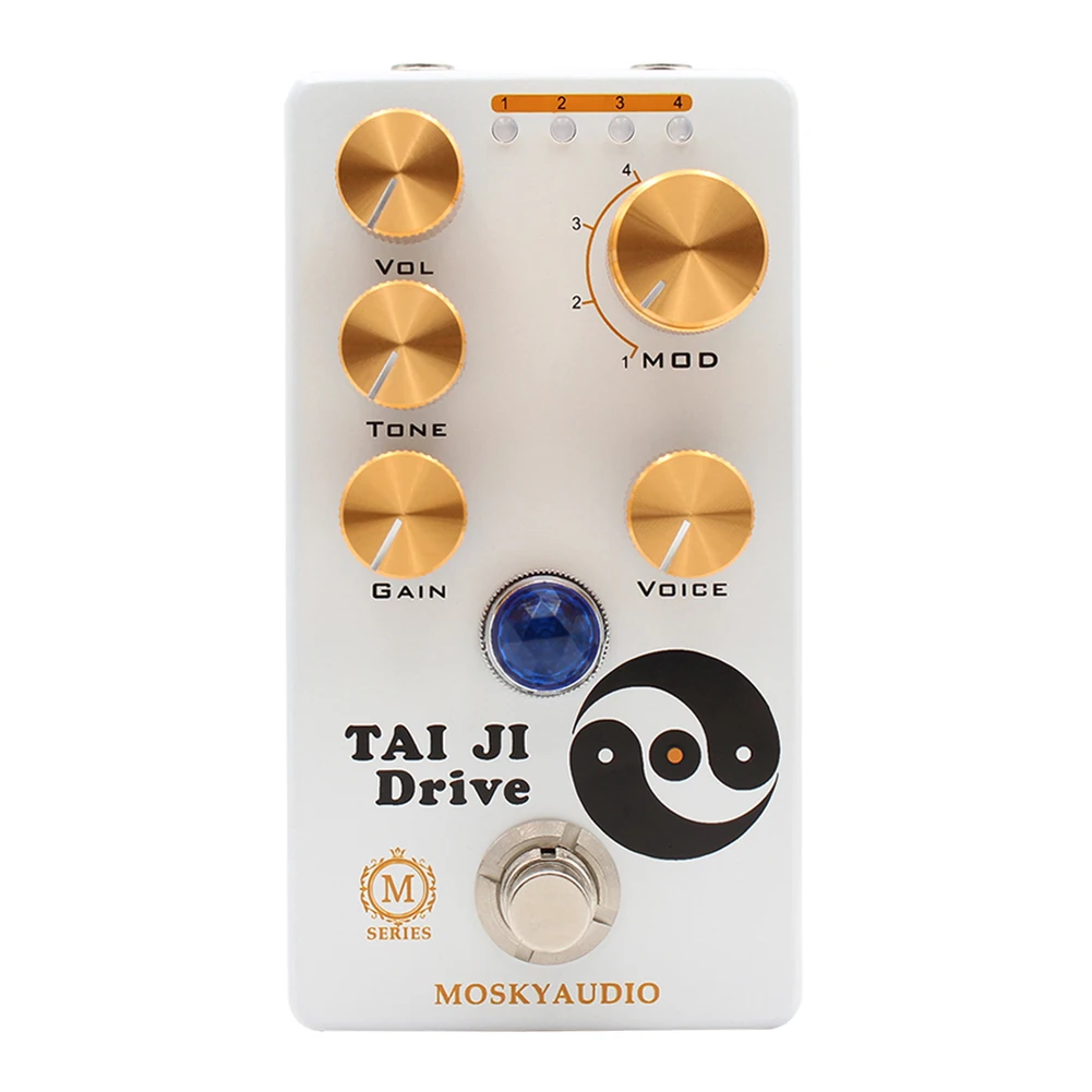 

Moskyaudio TAI JI Overdrive 4-Mode Selection Knob The Guitar Effects Pedal Professional Musical Instrument Equipment Accessory