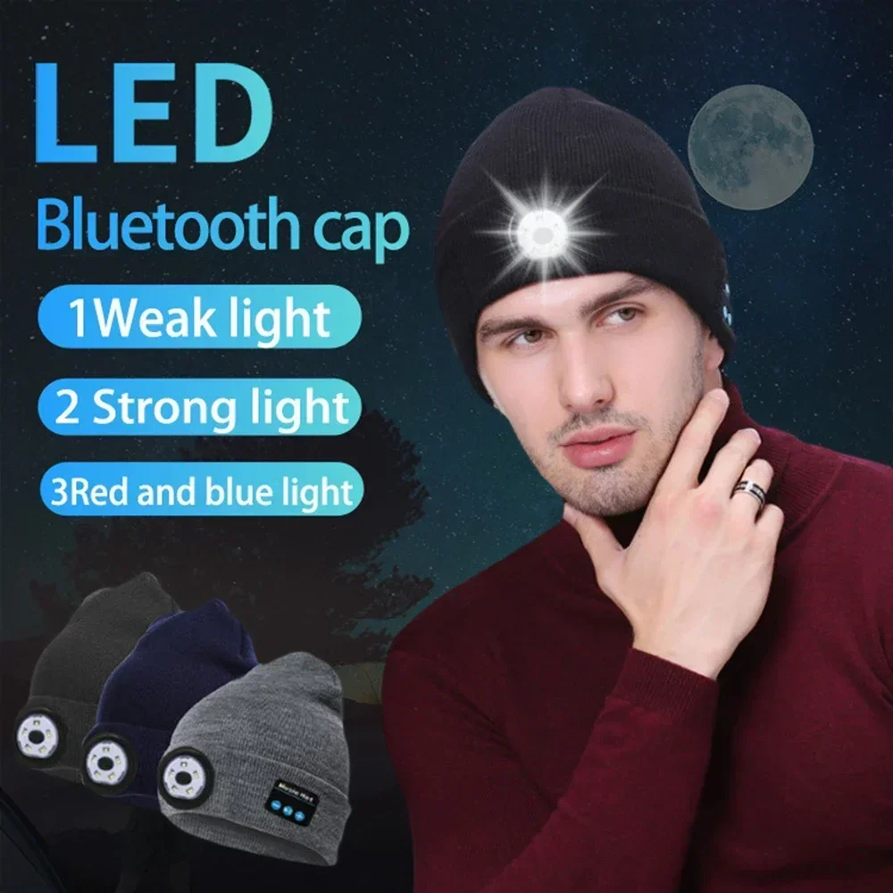 Hands-free Beanie Rechargeable Bluetooth Led Hat High Brightness Illumination Wireless Music Winter Warm Cap For Night Jogging
Hands-free Beanie Rechargeable Bluetooth Led Hat High Brightness Illumination Wireless Music Winter Warm Cap For Night Jogging