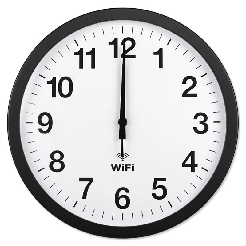 

Смарт-часы настенные кварцевые, 20 дюймов, Wi-Fi, с автоматической синхронизацией времени