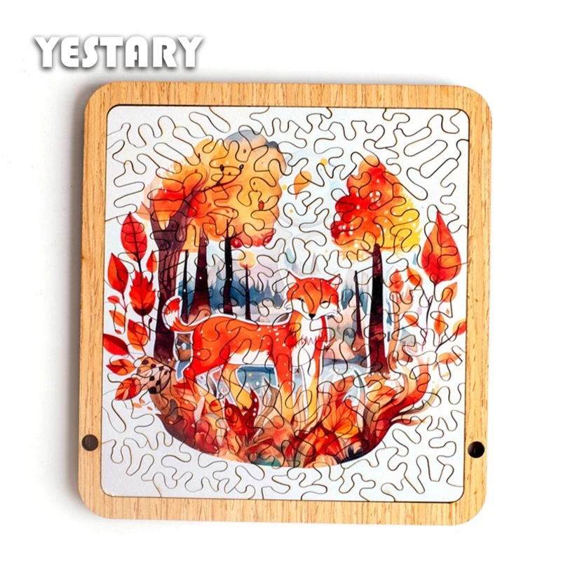 YESTARY Wooden Puzzle Autumn Forest Jigsaw Puzzles Kids Toy Irregularities Puzzle Brain Teaser Educational Toys For Adults Child
YESTARY Wooden Puzzle Autumn Forest Jigsaw Puzzles Kids Toy Irregularities Puzzle Brain Teaser Educational Toys For Adults Child