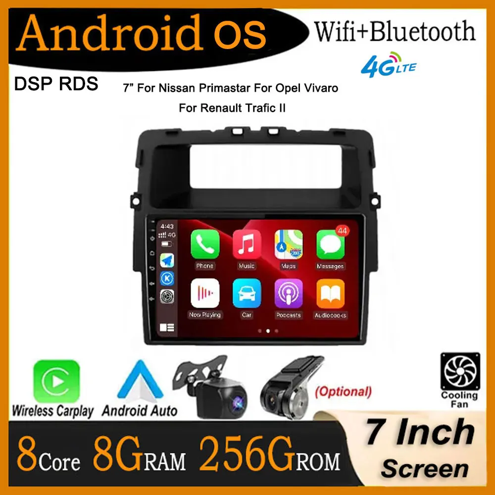 7" For Nissan Primastar For Opel Vivaro For Renault Trafic II Android 14 Car Player Radio Multimedia Carplay Navigation
7" For Nissan Primastar For Opel Vivaro For Renault Trafic II Android 14 Car Player Radio Multimedia Carplay Navigation
