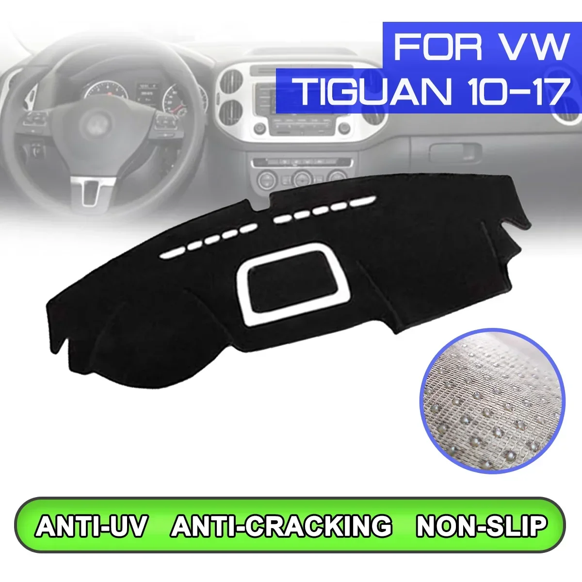 Коврик для приборной панели автомобиля Volkswagen Tiguan 2010 2011 2012 2013 2014-2017, нескользящий коврик для приборной панели с защитой от грязи и ультрафиолета
Коврик для приборной панели автомобиля Volkswagen Tiguan 2010 2011 2012 2013 2014-2017, нескользящий коврик для приборной панели с защитой от грязи и ультрафиолета