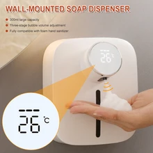 Automatic Foam Liquid Soap Dispenser with Temperature Digital Rechargeable Sensor Touchless Hand Sanitizer Machine for Bathroom
Automatic Foam Liquid Soap Dispenser with Temperature Digital Rechargeable Sensor Touchless Hand Sanitizer Machine for Bathroom