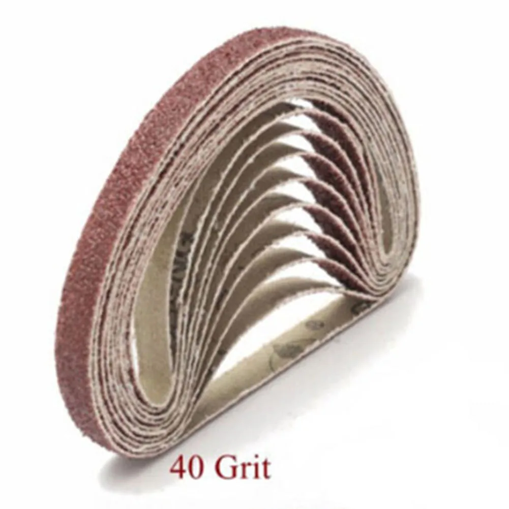 

50pcs Sander Abrasive Sanding Belts Set 40/60/80/120 Grit 330X10mm Belt For Wood/Furniture/Metal Grinding Polishing Accessories