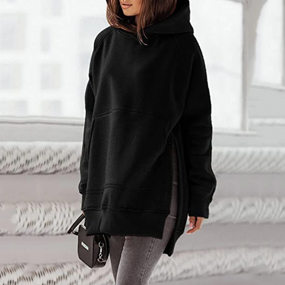Autumn Women's Long Fleece Hoodies Tops Pullover Jumper Oversized Solid Color Irregular Pocket Hooded Shirt Sweatshirt Hoodie
Autumn Women's Long Fleece Hoodies Tops Pullover Jumper Oversized Solid Color Irregular Pocket Hooded Shirt Sweatshirt Hoodie
