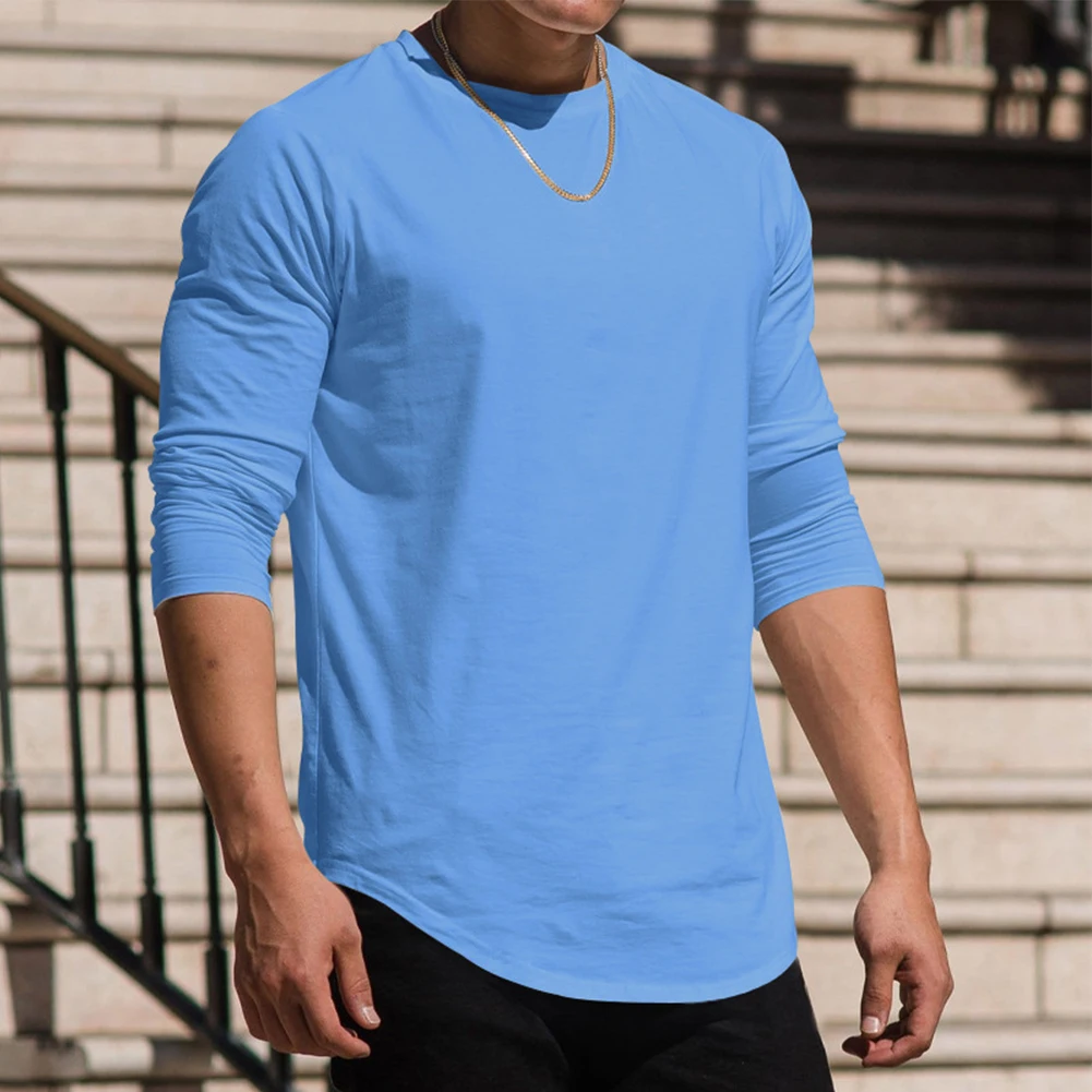 Fashion Men's Solid Color T-Shirts Casual Long Sleeve Slim Fit T-Shirt Basic Pullovers Round Neck Tees Tops Men Undershirt
Fashion Men's Solid Color T-Shirts Casual Long Sleeve Slim Fit T-Shirt Basic Pullovers Round Neck Tees Tops Men Undershirt