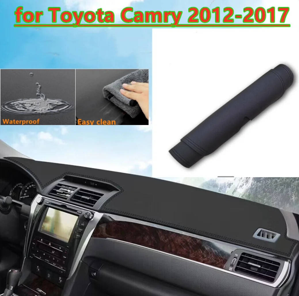 PU Leather Dashboard Cover Dash Pretector Anti-Slip Mat Trim Dashmat Carpet For Toyota Camry 2012 2013 2014 2015 2016 2017
PU Leather Dashboard Cover Dash Pretector Anti-Slip Mat Trim Dashmat Carpet For Toyota Camry 2012 2013 2014 2015 2016 2017
