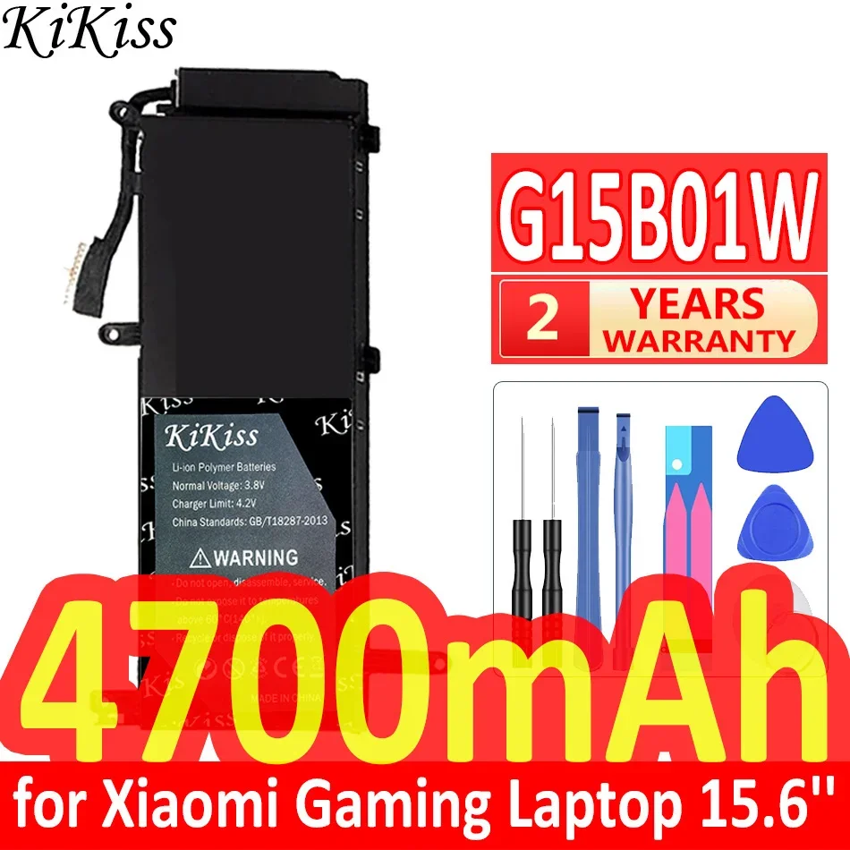 Мощный аккумулятор KiKiss G15B01W, 4700 мАч, для игрового ноутбука Xiaomi, 15,6 дюйма, I5 7300HQ, GTX1050, GTX1060, 1050Ti/1060, 171502-A1
Мощный аккумулятор KiKiss G15B01W, 4700 мАч, для игрового ноутбука Xiaomi, 15,6 дюйма, I5 7300HQ, GTX1050, GTX1060, 1050Ti/1060, 171502-A1