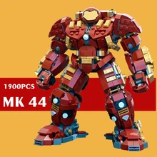 Marvel Avengers Iron Man MK44 Ironman Hulkbuster Mecha Hulk Superheroes Robot Figures Ideas Building Brick Block Gift Toy
Marvel Avengers Iron Man MK44 Ironman Hulkbuster Mecha Hulk Superheroes Robot Figures Ideas Building Brick Block Gift Toy