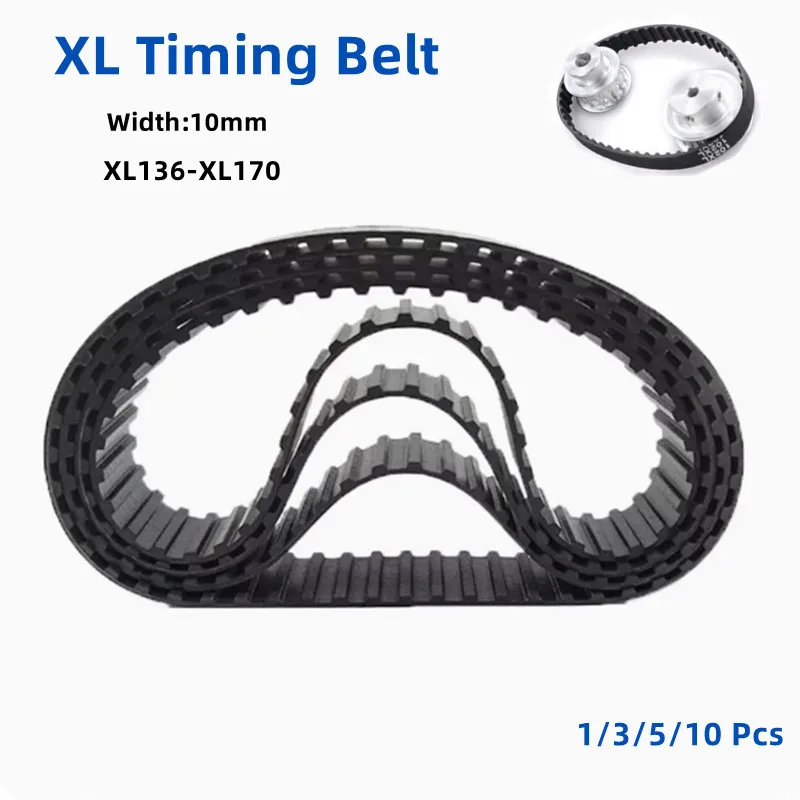 

XL Timing Belt XL136 138 140 142 144 146 148 150 152 154 156 158 160 162 164~170 Width 10mm Rubber Synchronous Belt Drive Belt