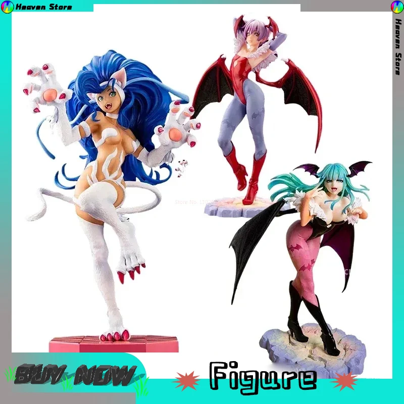 

Darkstalkers Morrigan Aensland Anime Figure Lilith Action Figurine Pvc Statue Felicia Figure Girl Halloween Model Collection Toy