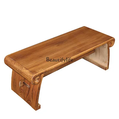

New Chinese Style Ancient Piano Table Crescent Bed Removable
