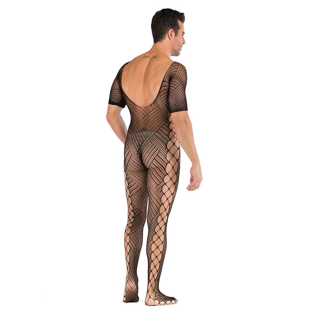 Sexy Men Jumpsuit Sissy Fishnet Pantyhose Hollow See-Through Bodysuit Elasticity Full Body Stockings Seduction Erotic Lingerie
Sexy Men Jumpsuit Sissy Fishnet Pantyhose Hollow See-Through Bodysuit Elasticity Full Body Stockings Seduction Erotic Lingerie