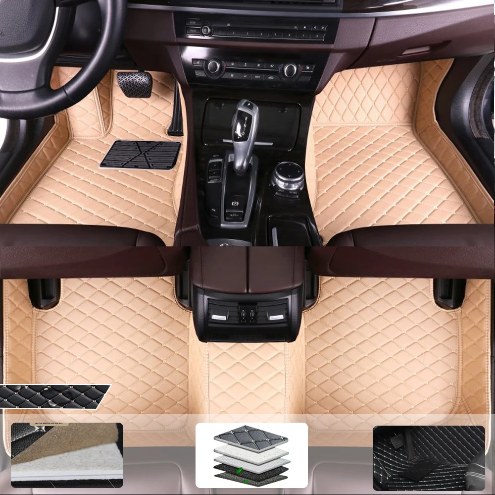 

Автомобильные коврики для Mazda 3 BM 2014 2015 2016 2017 2018, индивидуальные автомобильные накладки на ножки, кожаный водонепроницаемый коврик, аксессуары для интерьера