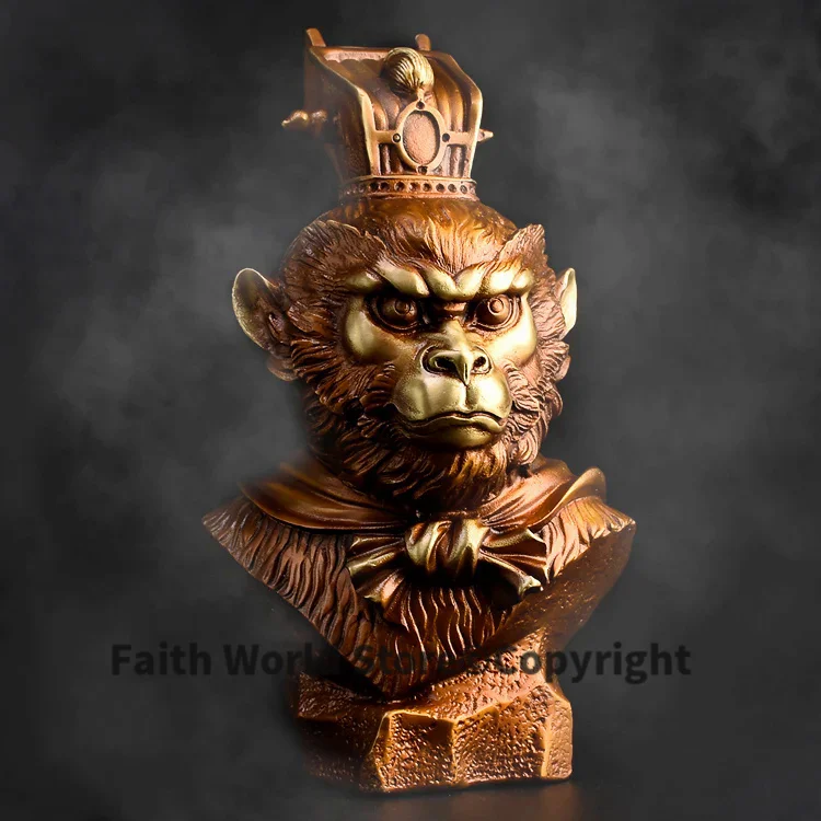 24CM L home Business TOP COOL decorative ART The God of victory Talisman Hand engraving CHINA Sun Wukong BRASS sculpture Statue
24CM L home Business TOP COOL decorative ART The God of victory Talisman Hand engraving CHINA Sun Wukong BRASS sculpture Statue