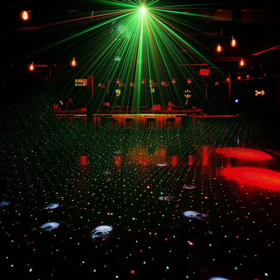 

Светодиодный сценический мини-проектор, портативный, с дистанционным управлением, красный, зеленый, проектор метеоритного душа, Лазерная лампа, для домашнего, свадебного, праздничного шоу