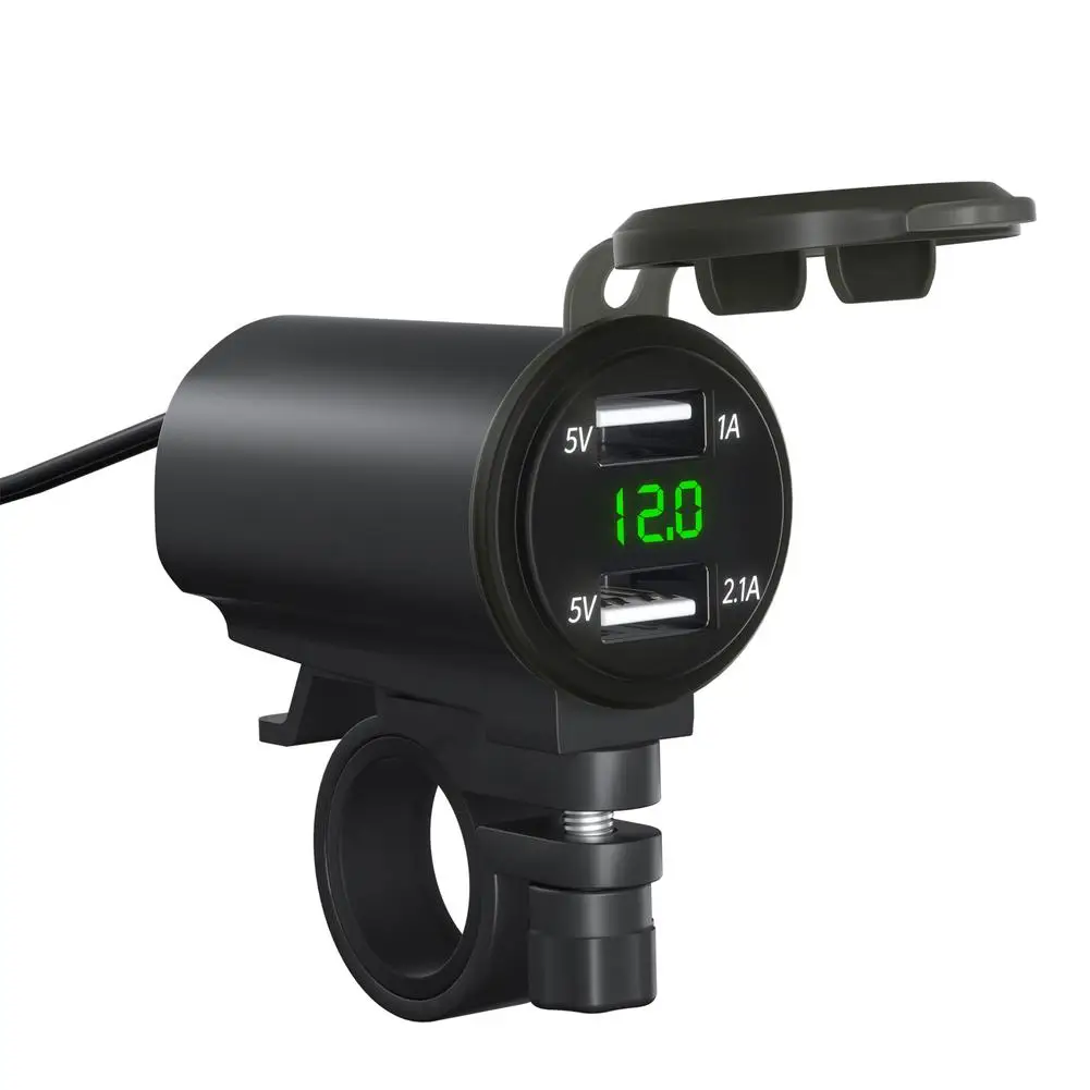Motorcycle Usb Charger 3.1a Quick Charge Dual Port Mobile Phone Fast Power Adapter Socket With Voltage Meter
Motorcycle Usb Charger 3.1a Quick Charge Dual Port Mobile Phone Fast Power Adapter Socket With Voltage Meter