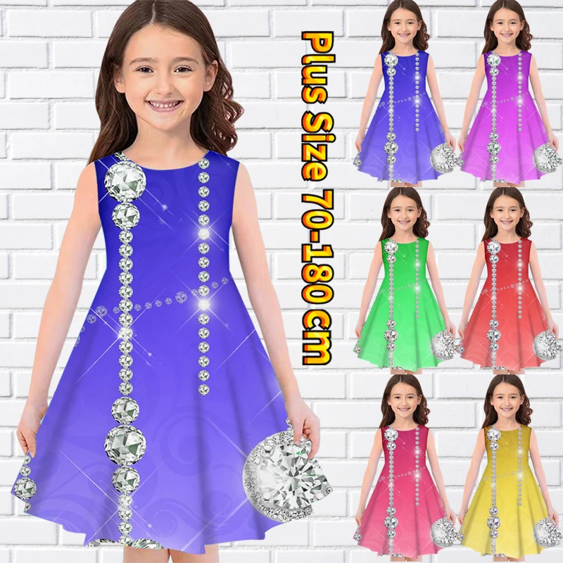 2022 New Little Girl Dress Summer Round Neck Loose Fashionable Casual New Design Printing Print Sleeveless Knee-length Skirt
2022 New Little Girl Dress Summer Round Neck Loose Fashionable Casual New Design Printing Print Sleeveless Knee-length Skirt