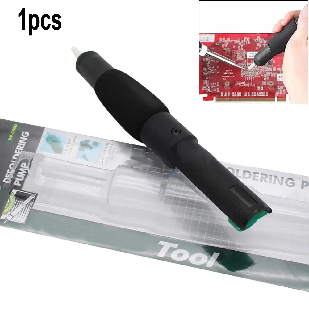 Desoldering Pump Solder Sucker Welding Soldering Iron Braid Suction Removal Anti-static Tin Suction Pump Double Open Tin Suction
Desoldering Pump Solder Sucker Welding Soldering Iron Braid Suction Removal Anti-static Tin Suction Pump Double Open Tin Suction
