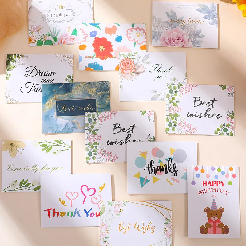 3pcs Thanks Cards Happy Birthday Greeting Card Note Message Cards Bouquet Gifts Party Supplies For Thanksgiving Day Party Favors
3pcs Thanks Cards Happy Birthday Greeting Card Note Message Cards Bouquet Gifts Party Supplies For Thanksgiving Day Party Favors