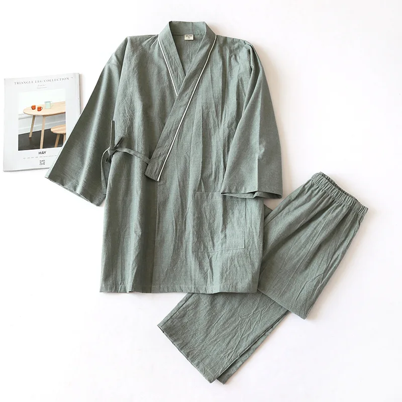 Japanese Style Kimono Cardigan Pajama Pants 2 Piece Set Women Nightwear Bathrobe Cotton Home Suit Robe Sleepwear Daily Casual Pj
Japanese Style Kimono Cardigan Pajama Pants 2 Piece Set Women Nightwear Bathrobe Cotton Home Suit Robe Sleepwear Daily Casual Pj