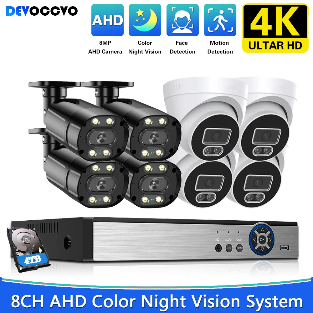 Face Recognition 8 Channel CCTV Camera Security System Kit 4k 8CH DVR Camera Surveillance with Cameras 8MP HD XMEYE DVR Kit 8CH
Face Recognition 8 Channel CCTV Camera Security System Kit 4k 8CH DVR Camera Surveillance with Cameras 8MP HD XMEYE DVR Kit 8CH