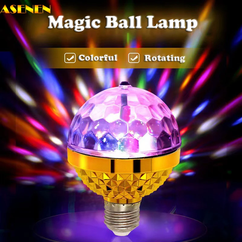 360° Auto Rotating E27 Disco Bulb Lamp RGB Colorful Projector Magic Ball DJ Stage Lightings Effect Led Party Lights for Home Bar
360° Auto Rotating E27 Disco Bulb Lamp RGB Colorful Projector Magic Ball DJ Stage Lightings Effect Led Party Lights for Home Bar