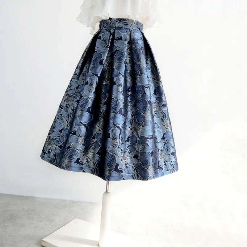 Women Spring Autumn Fashion Jacquard Casual Skirt Female High Waist A Line Ladies Elegant High Waist Loose Skirts Faldas
Women Spring Autumn Fashion Jacquard Casual Skirt Female High Waist A Line Ladies Elegant High Waist Loose Skirts Faldas