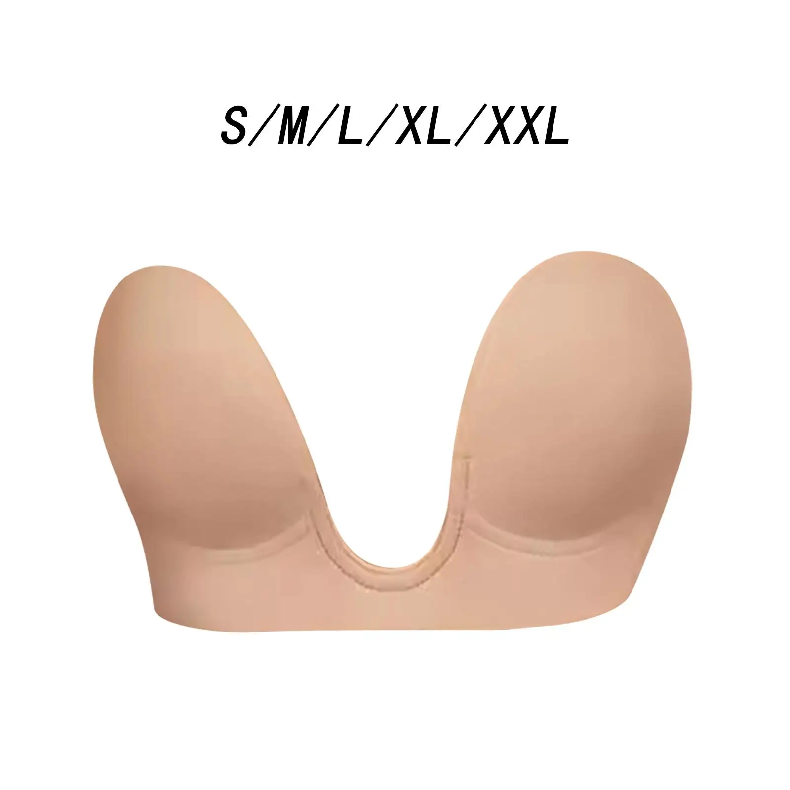 

Self Adhesive Bra Deep U Plunge Reusable Open Back Strapless Breast Lift Backless Sticky Bra for Women Dress Party Wedding